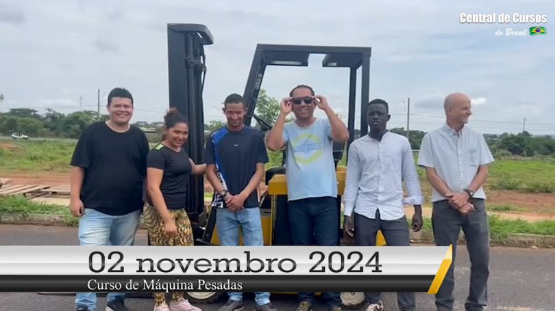 Curso de empilhadeira - Dia 02 de novembro de 2024