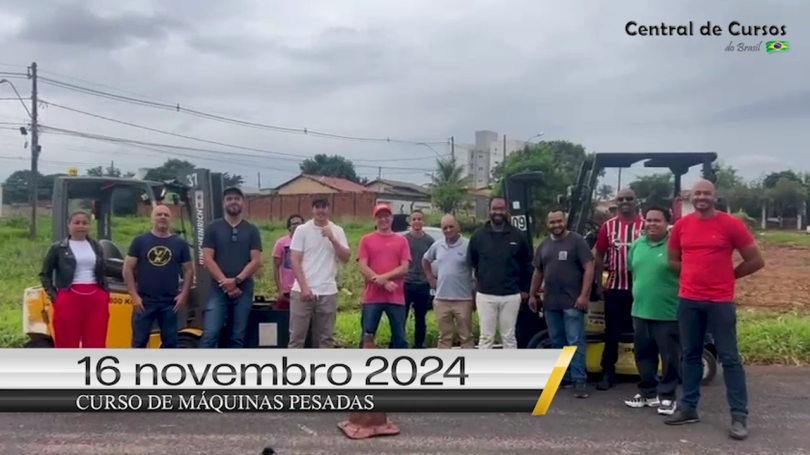 Curso de empilhadeira - Dia 16 de novembro de 2024