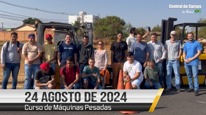 Curso de empilhadeira - Dia 24 de agosto de 2024