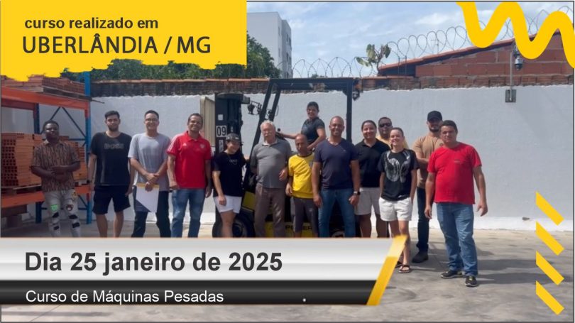 Curso de empilhadeira - Dia 25 de janeiro de 2025