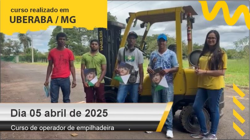 Curso de empilhadeira - Uberaba - Dia 05 de abril