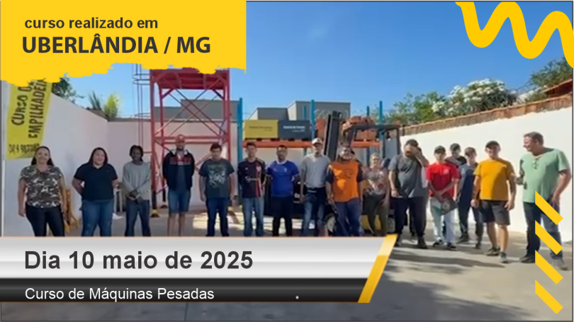Curso de máquinas pesadas 10 de maio de 2025