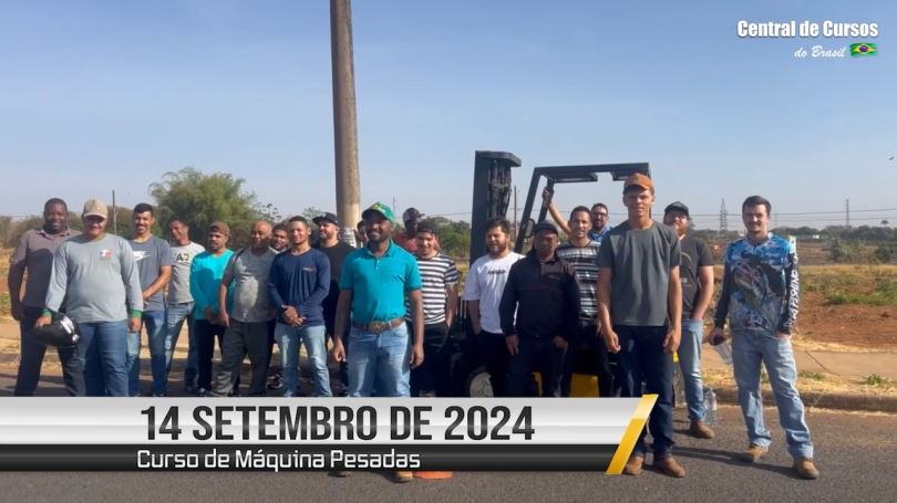 Curso de máquinas pesadas - 14 de setembro de 2024