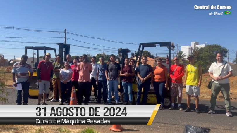 Curso de operador de empilhadeira - 31 de agosto
