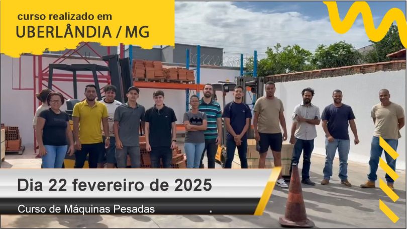Curso de operador de empilhadeira - Dia 22 de fevereiro de 2025